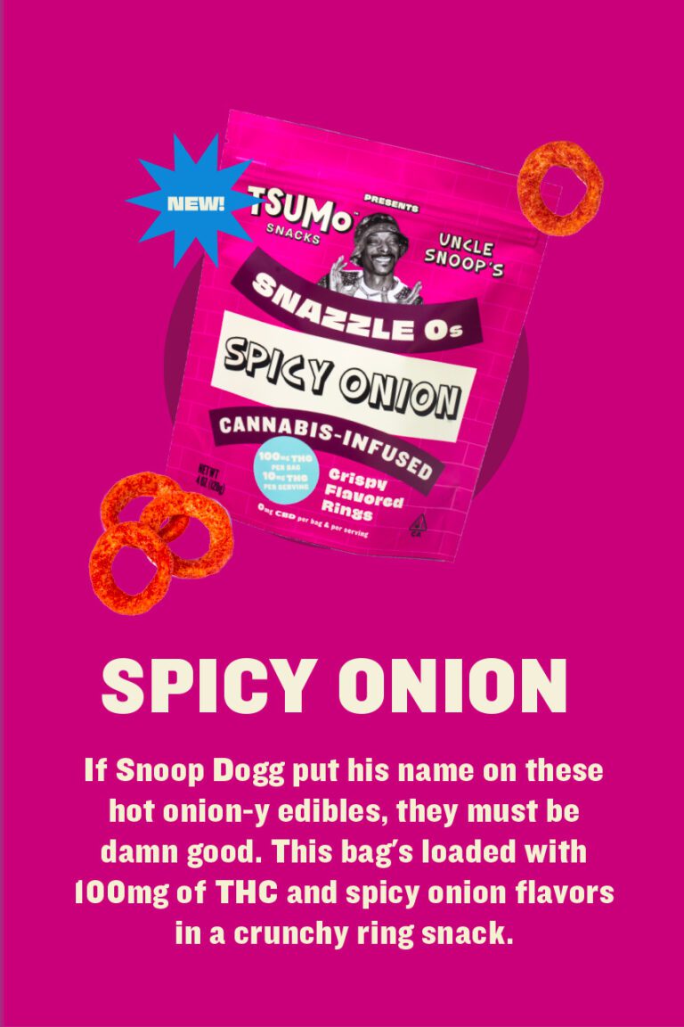 Tsumo Snacks Uncle Snoop's Spicy Onion Flavor